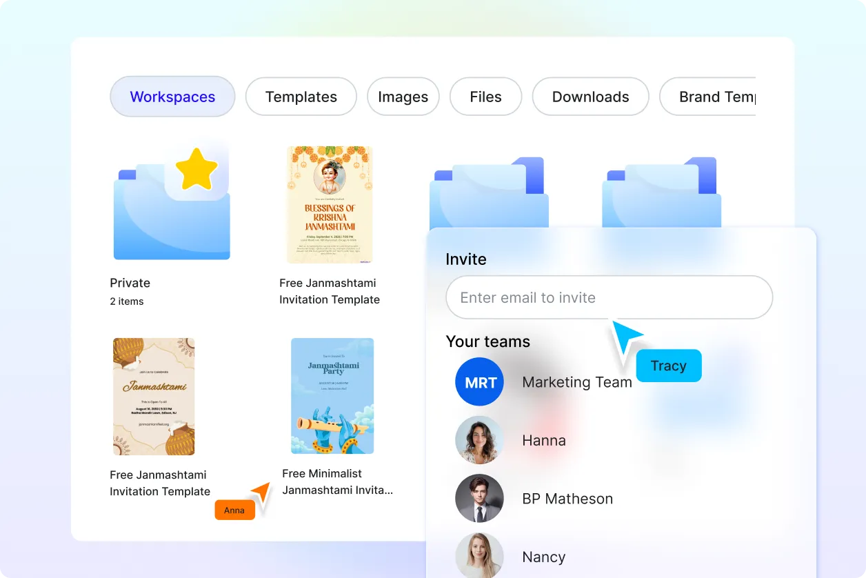 Free AI Janmashtami Invitation Generator, Free Online Festival Invitation Maker